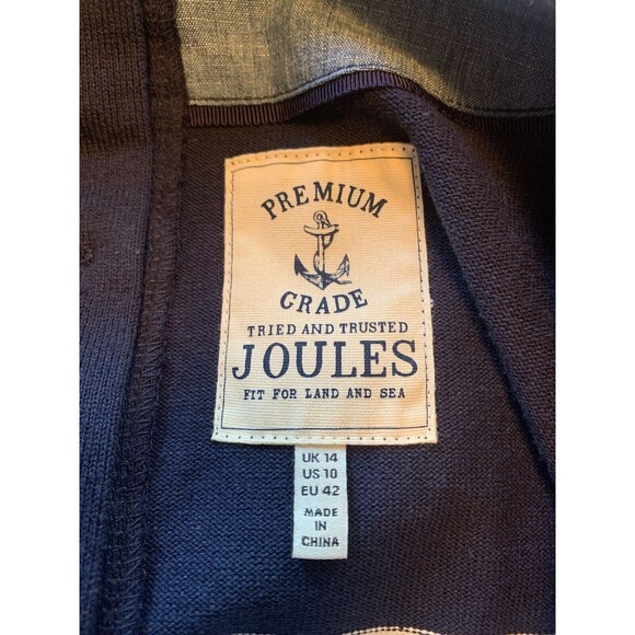 Joules Mariners Grade Nautical Striped Knit Dress Size 10 Knee Length - Picture 4 of 4